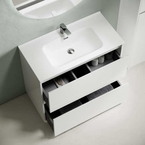 Тумба под раковину Sancos Libra Floor LB90FW 90х50 напольная цвет белый - фото 5